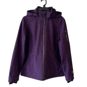 Free Country Heathered Purple Jacket with Interior Fleece Size Small